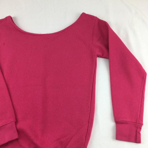Awkward Styles Pink Scoop Neck Pullover Sweatshirt - Picture 3 of 10